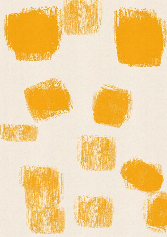 Abstract Yellow Brushstrokes art print by Nicholas for $57.95 CAD