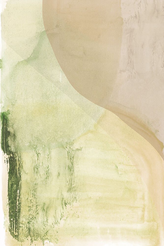 Serene Green Organic Flow art print by Cartissi for $57.95 CAD