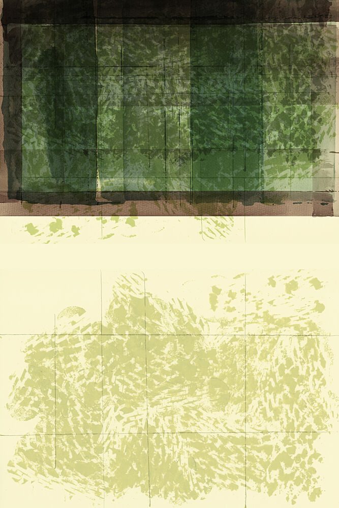 Abstract Green Layers art print by Cartissi for $57.95 CAD