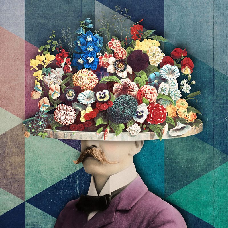 Gentleman Flower Head art print by Marja van den Hurk for $57.95 CAD