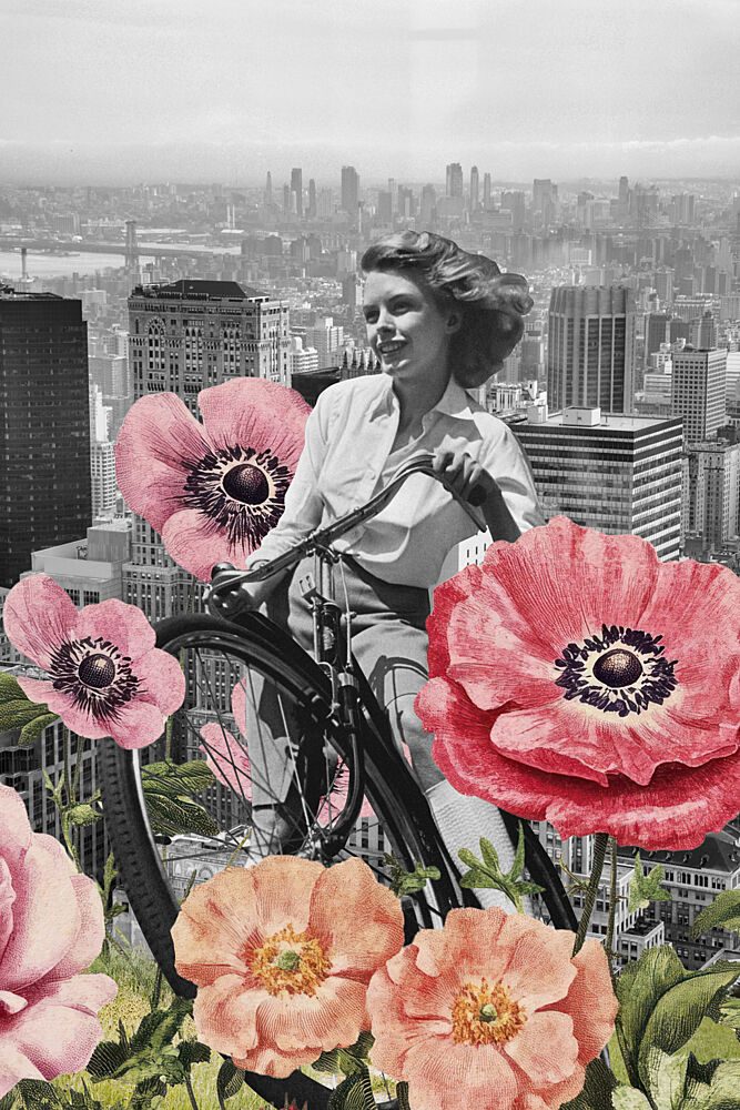 Whimsical City Blossoms art print by Marja van den Hurk for $57.95 CAD