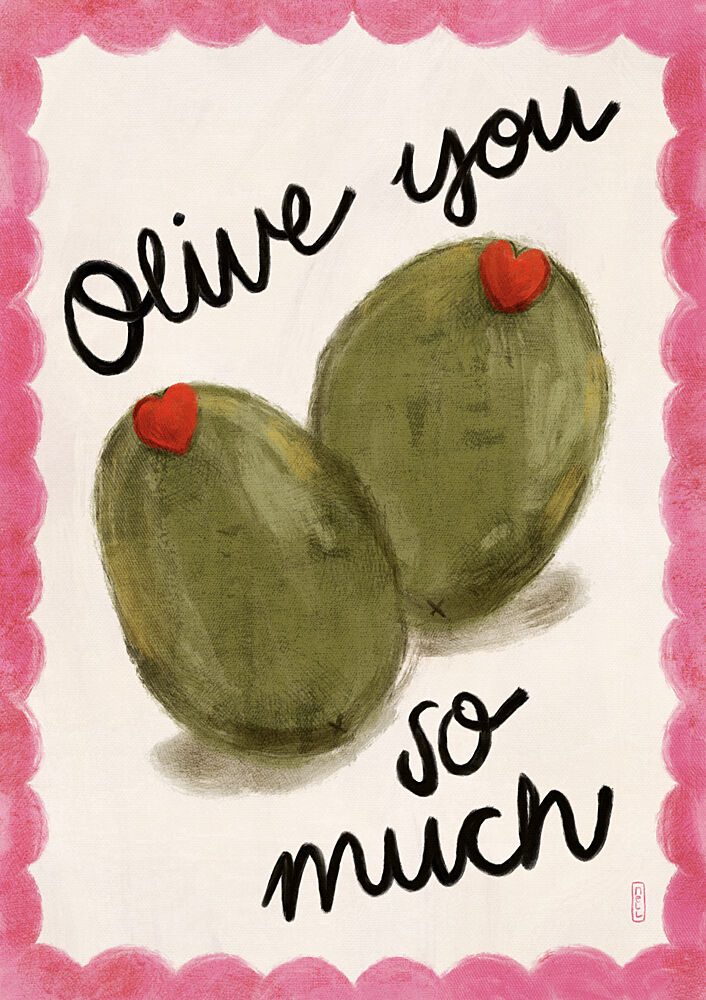 Olive You so Much art print by Dirkie Nell for $57.95 CAD