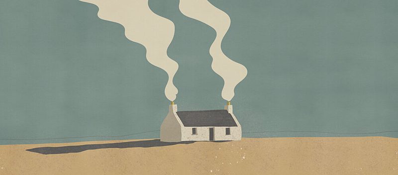 Cozy Cottage Smoke art print by Nicholas for $57.95 CAD