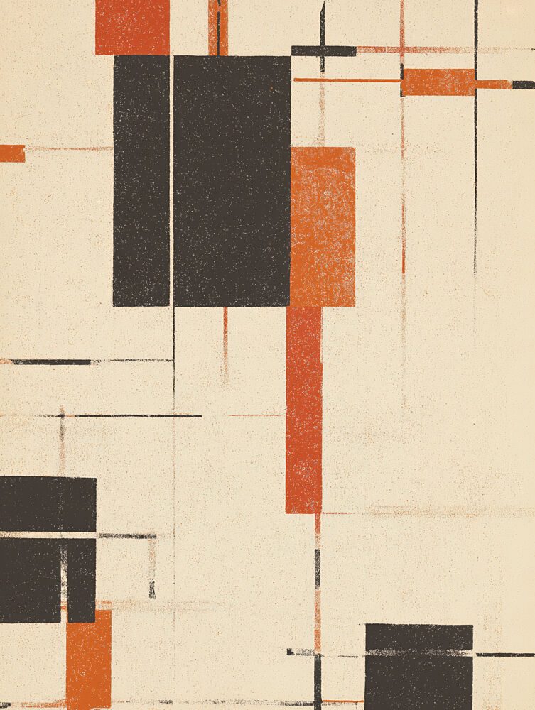 Modern Geometric Composition art print by Imaginative for $57.95 CAD