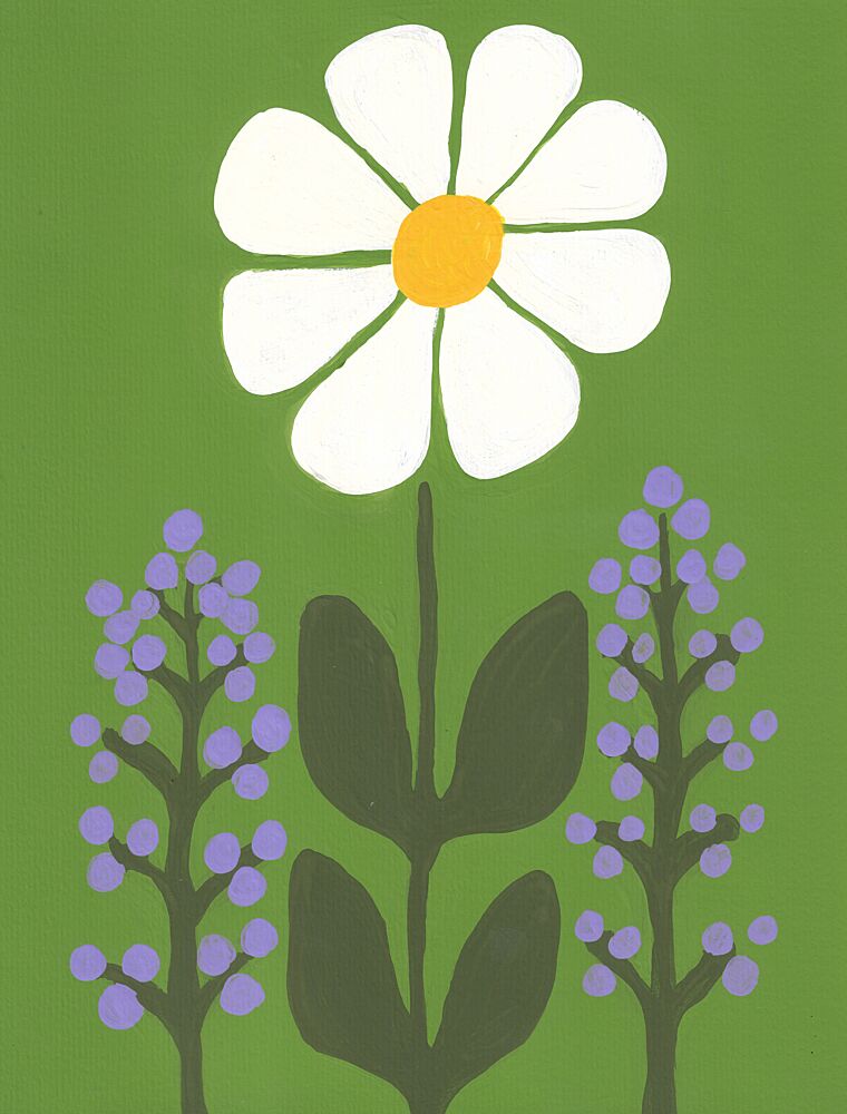 Cheerful Daisy Garden art print by Lerin Freyou for $57.95 CAD