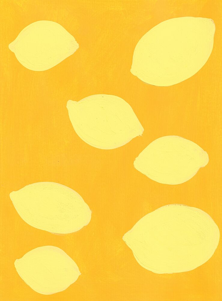 Zesty Yellow Lemons art print by Lerin Freyou for $57.95 CAD