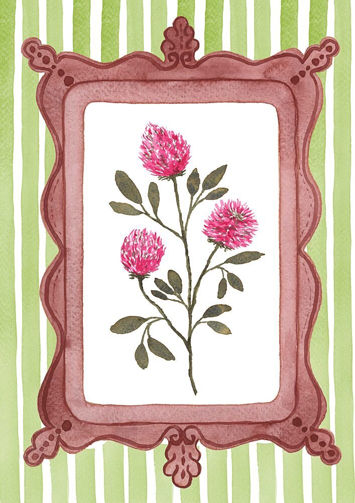 Clover Bloom Frame art print by Suchi Deb for $57.95 CAD
