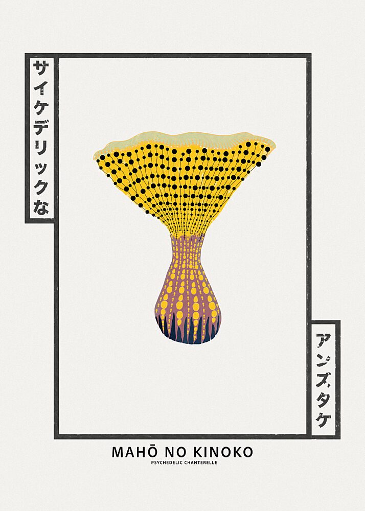 Magic Dotted Mushroom art print by Pictufy Studio IV for $57.95 CAD