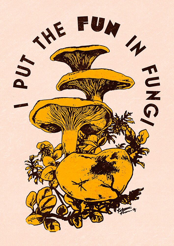 Fun in Fungi art print by Katariina Kosunen for $57.95 CAD