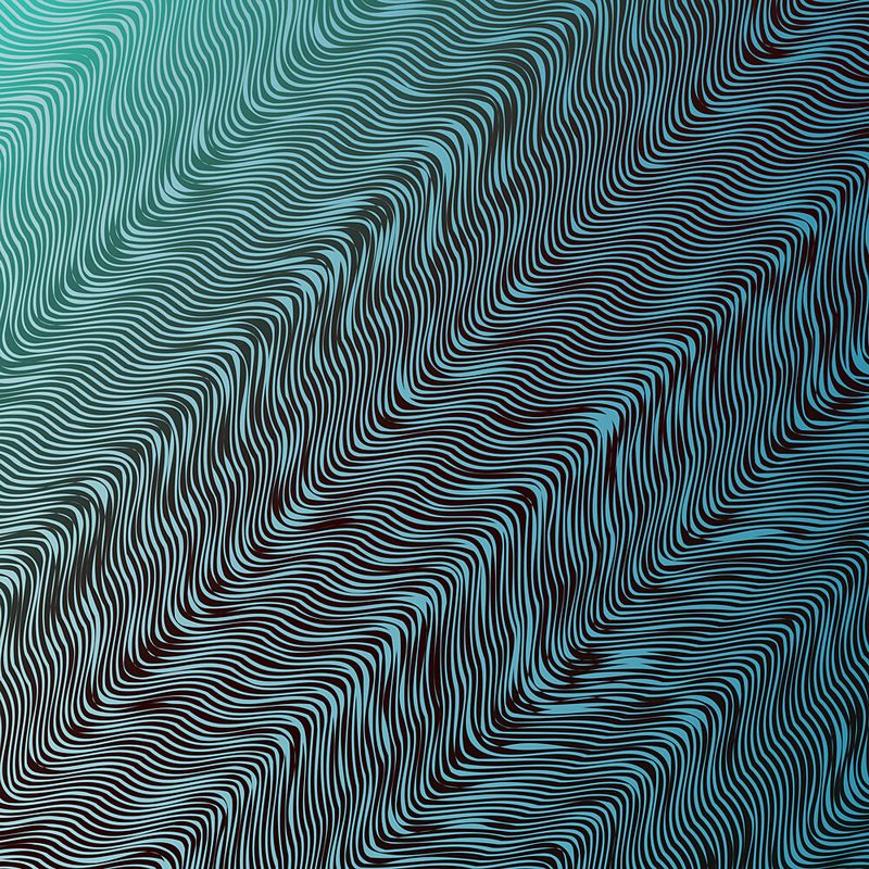 Fluid Teal Ripples art print by Angelo Cerantola for $57.95 CAD