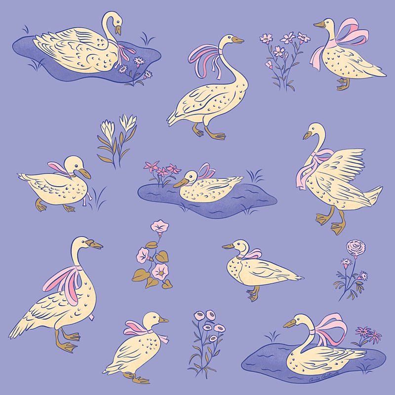 Water Birds art print by Carrie Cantwell for $57.95 CAD