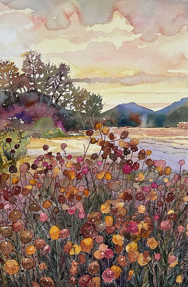 Golden Hour Bloom art print by Luisa Millicent for $57.95 CAD