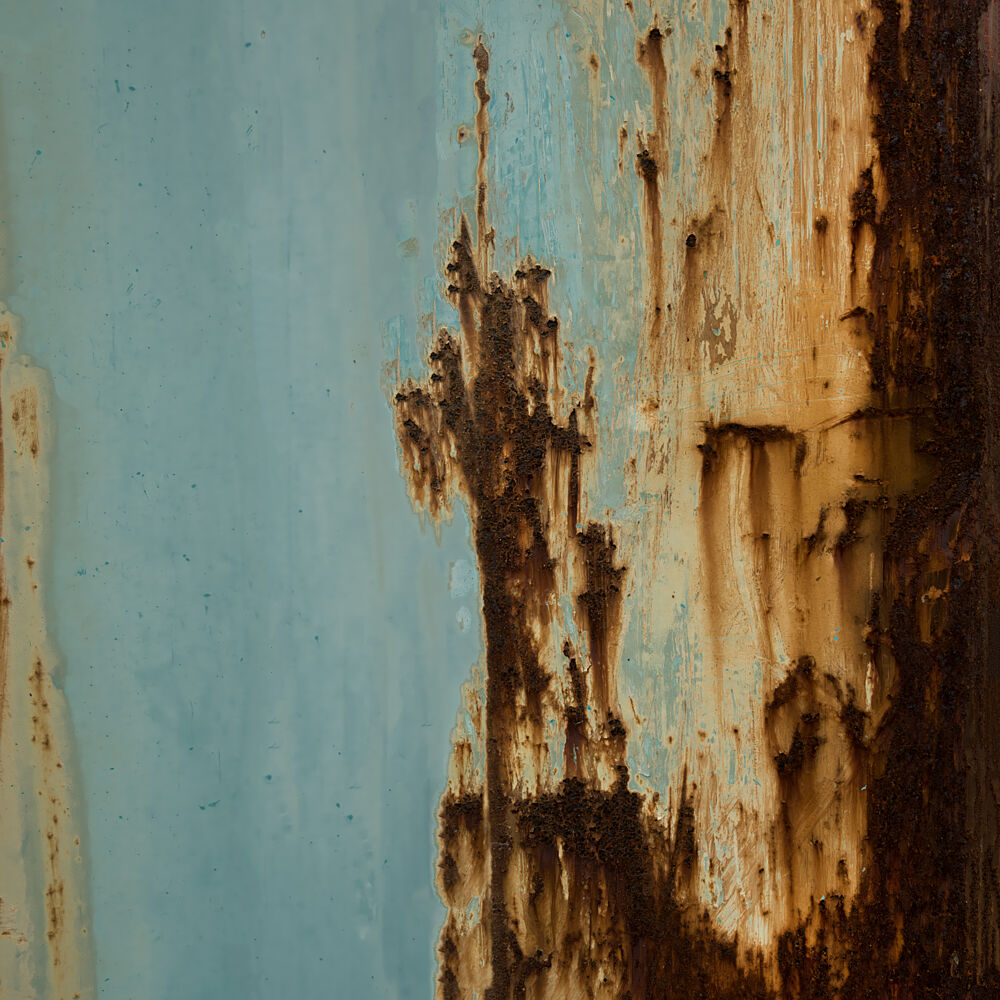 Blue Rust Decay art print by Studio Meikle for $57.95 CAD