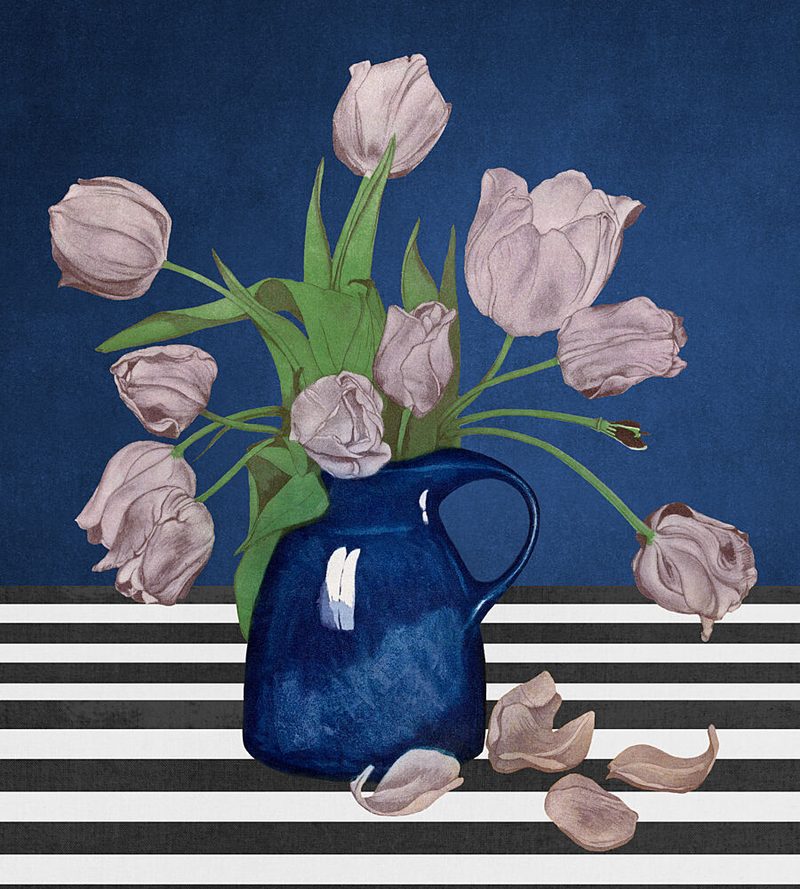 Pink Tulips Still Life art print by Marja van den Hurk for $57.95 CAD
