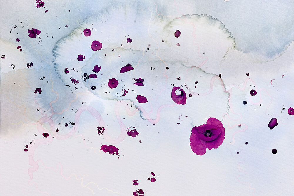 Ethereal Magenta Blooms art print by Miriam Stayte for $57.95 CAD