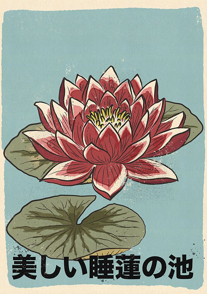 Serene Lotus Bloom art print by Nicholas for $57.95 CAD