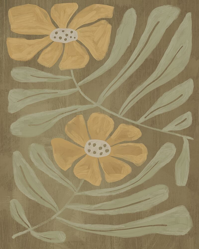 Retro Flower I Julia Cheney art print by Julia Cheney for $57.95 CAD