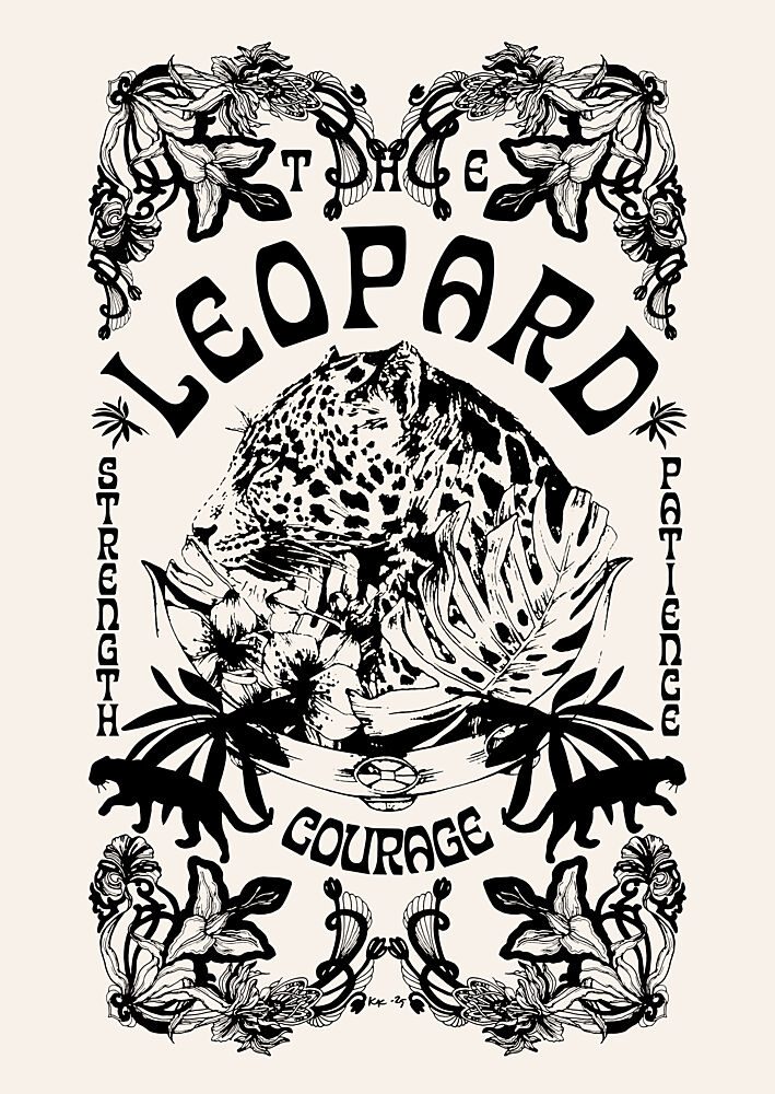 Ornate Leopard Power art print by Katariina Kosunen for $57.95 CAD