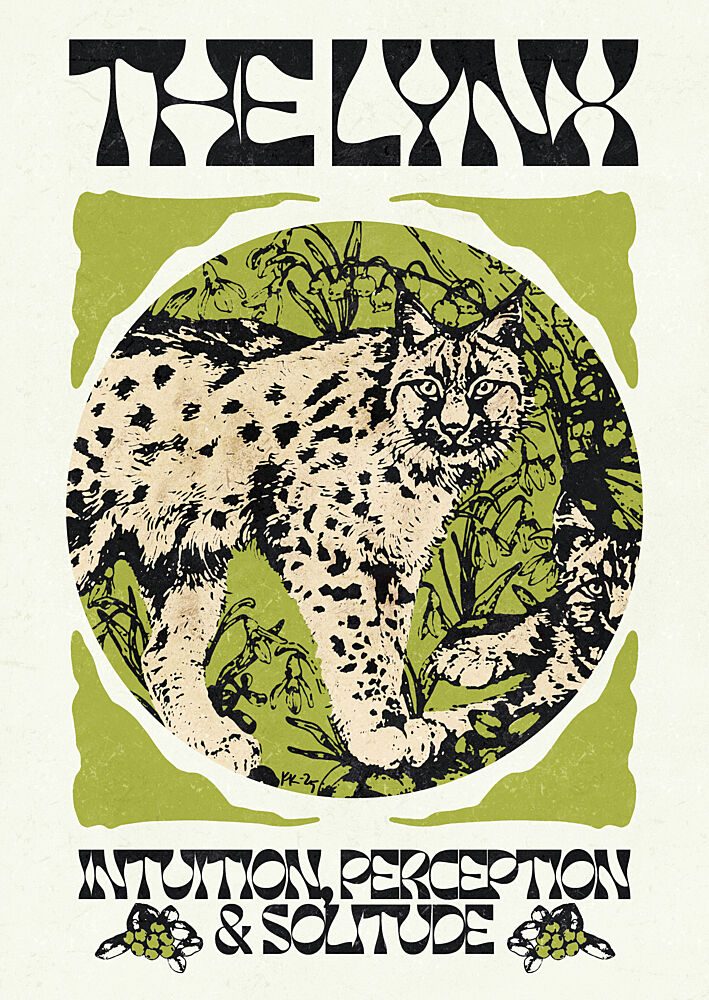 The Lynx Wild Intuition art print by Katariina Kosunen for $57.95 CAD