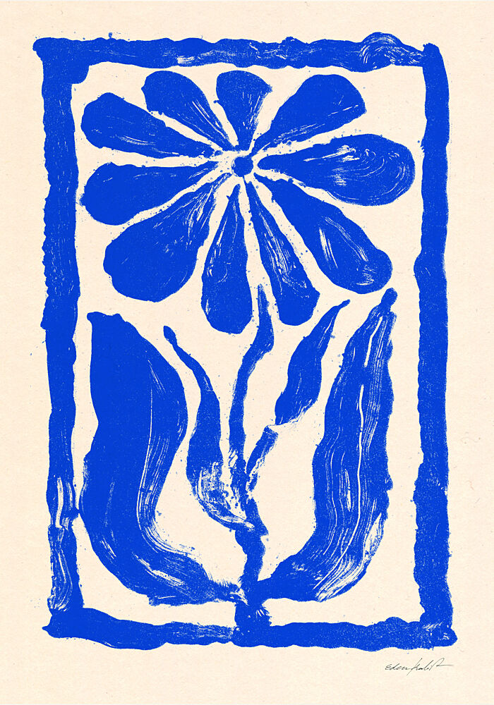 Blue Flower art print by Eden Kalif for $57.95 CAD