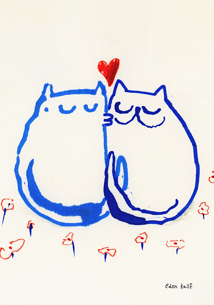 Lovin Cats art print by Eden Kalif for $57.95 CAD