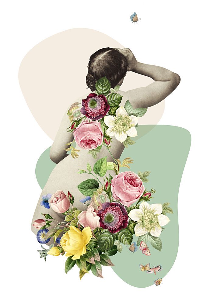 Ethereal Floral Back art print by Marja van den Hurk for $57.95 CAD