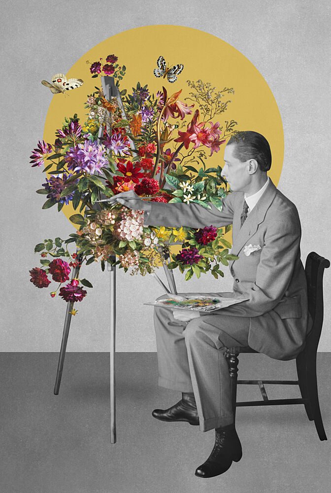 Artists Floral Imagination art print by Marja van den Hurk for $57.95 CAD