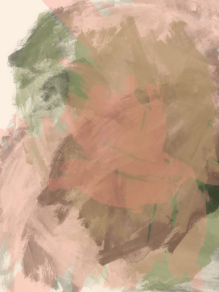 Soft Blush Green Abstract art print by Dina Dankers for $57.95 CAD