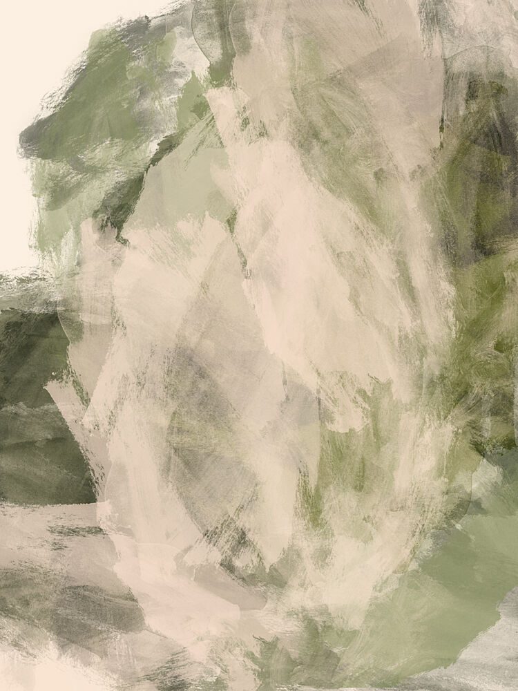 Muted Green Strokes art print by Dina Dankers for $57.95 CAD