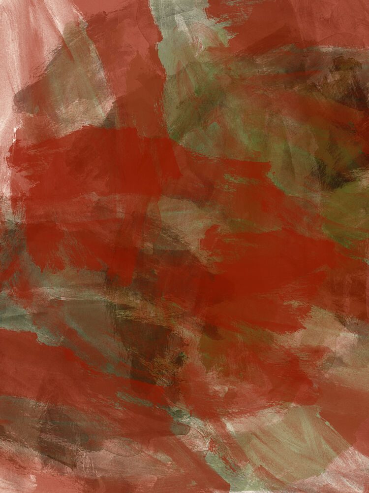Crimson and Olive Strokes art print by Dina Dankers for $57.95 CAD