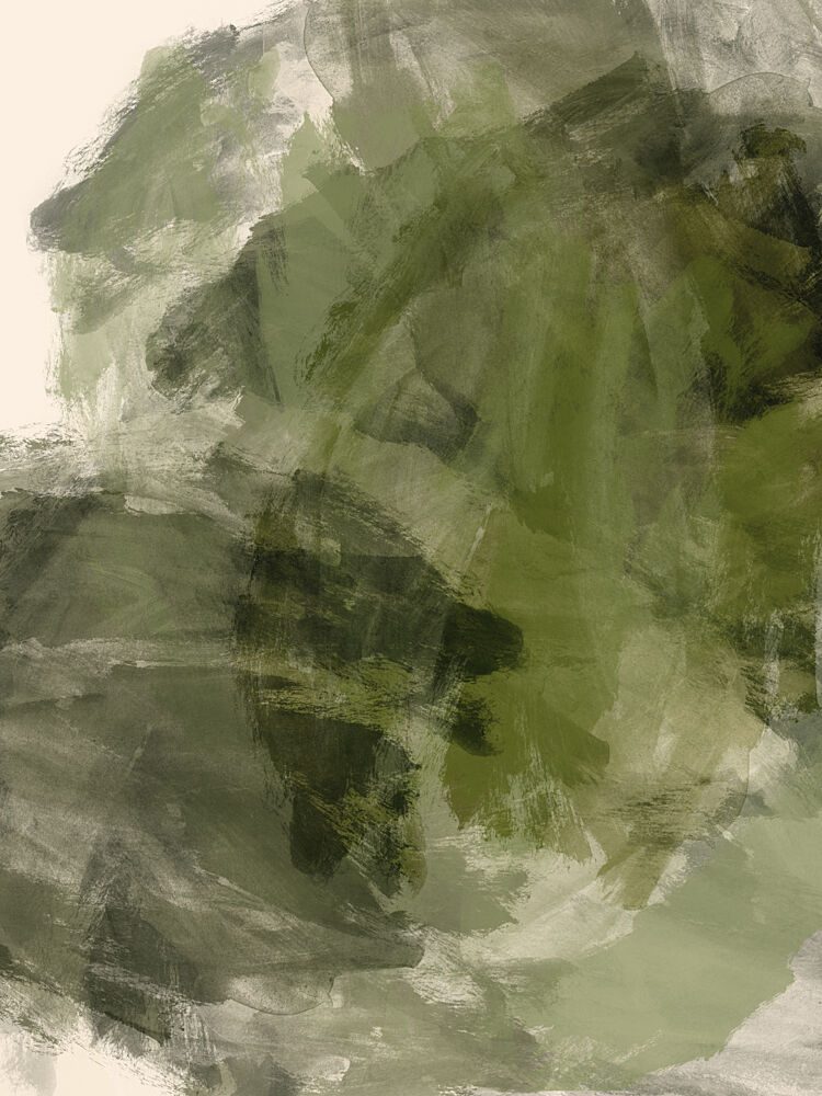 Abstract Green Strokes art print by Dina Dankers for $57.95 CAD