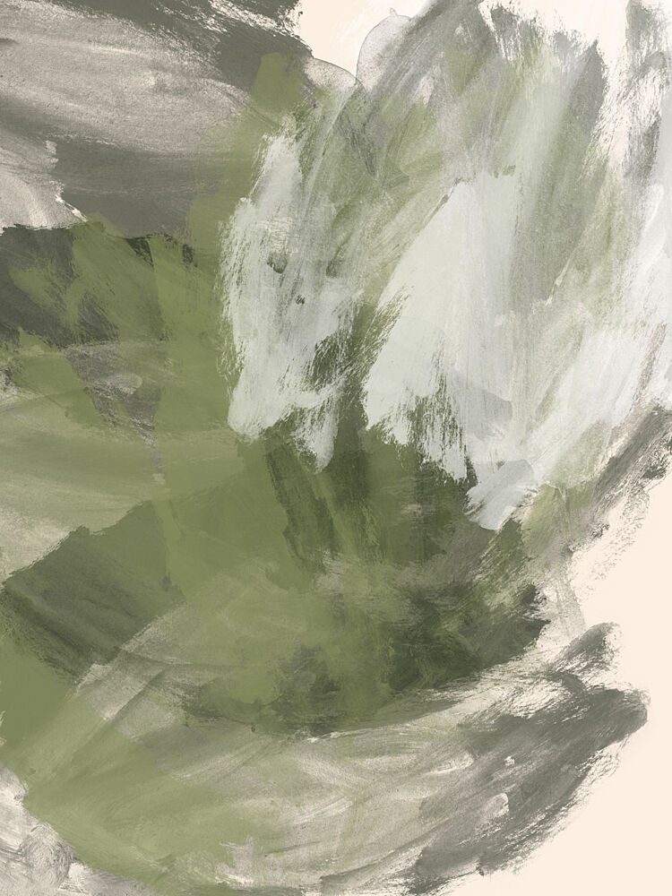 Modern Green Abstract Flow art print by Dina Dankers for $57.95 CAD