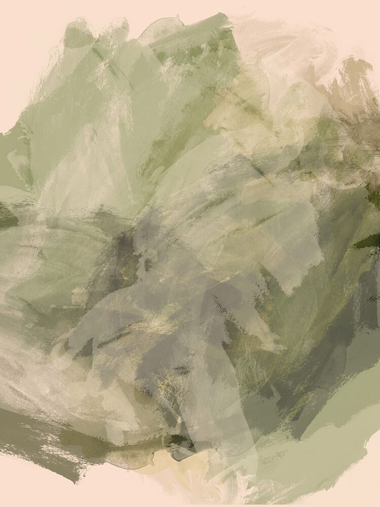 Earthy Green Abstract art print by Dina Dankers for $57.95 CAD
