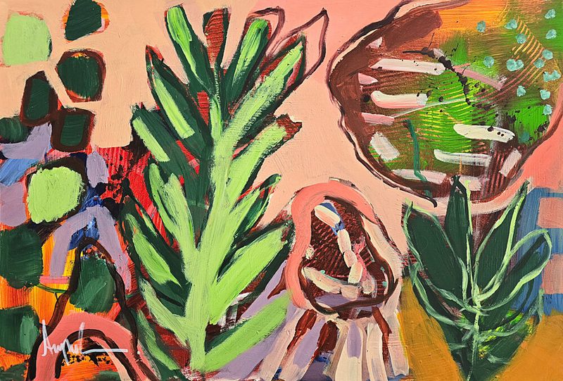 Vibrant Botanical Shapes art print by Angela Maritz for $57.95 CAD