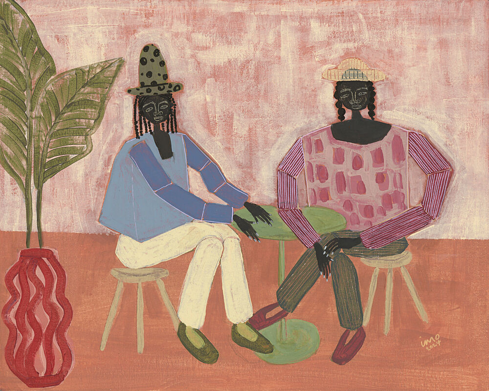With a Friend art print by Studio Imo for $57.95 CAD