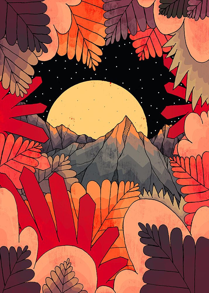 Celestial Mountain Landscape art print by Stephen Wade for $57.95 CAD