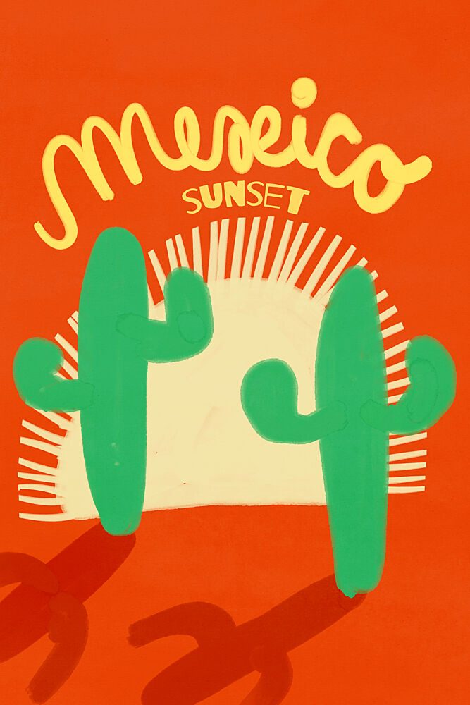 Mexicosunset art print by Treechild for $57.95 CAD