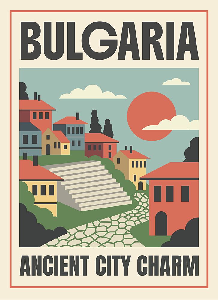 Ancient City Charm Bulgaria art print by Marika Barsrsind for $57.95 CAD