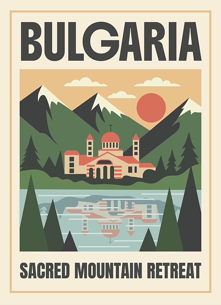 Bulgarian Mountain Monastery art print by Marika Barsrsind for $57.95 CAD