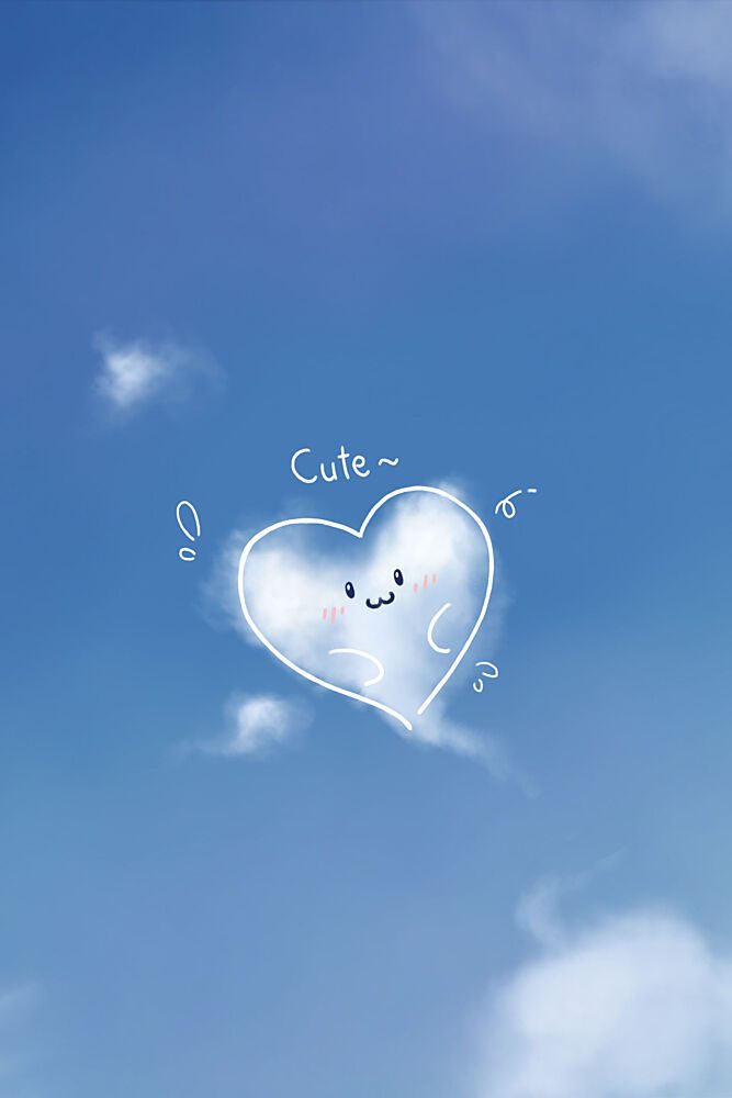 Cute Cloud Heart art print by Xuan Thai for $57.95 CAD