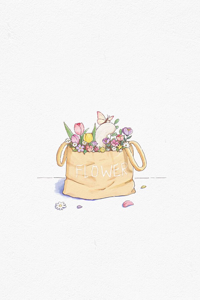 Spring Flower Bunny art print by Xuan Thai for $57.95 CAD