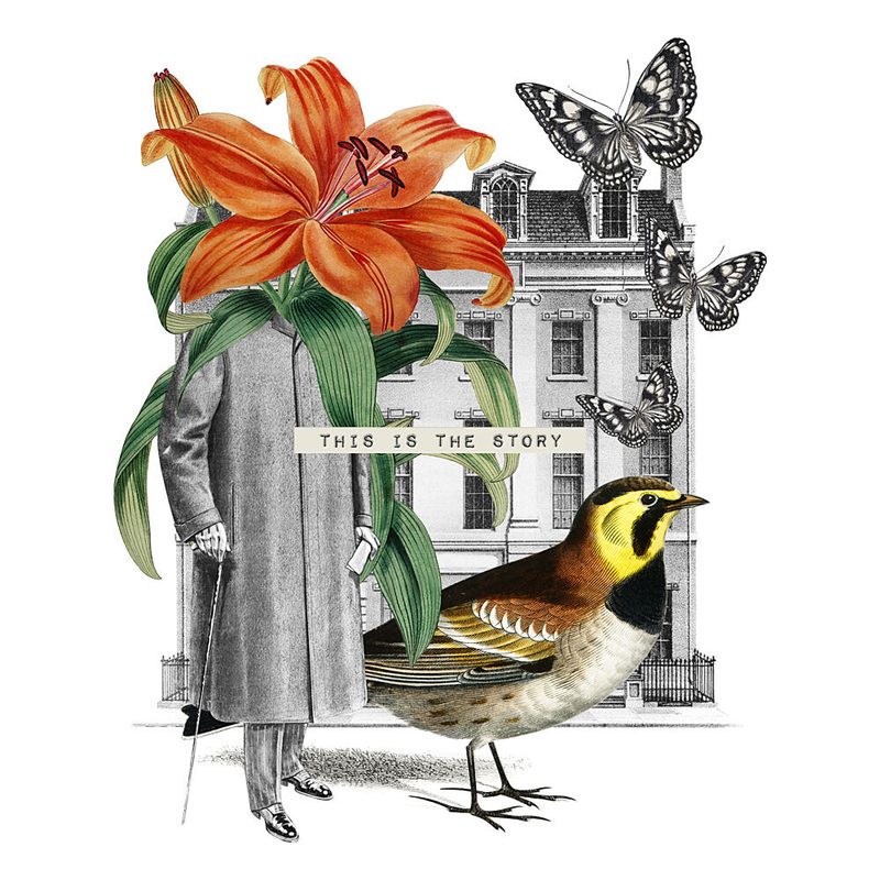 Whimsical Urban Nature art print by Marja van den Hurk for $57.95 CAD