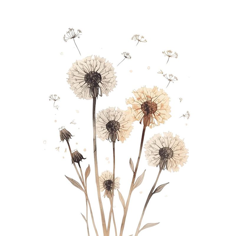 Blowing Dandelion Seeds art print by Ohkimiko for $57.95 CAD
