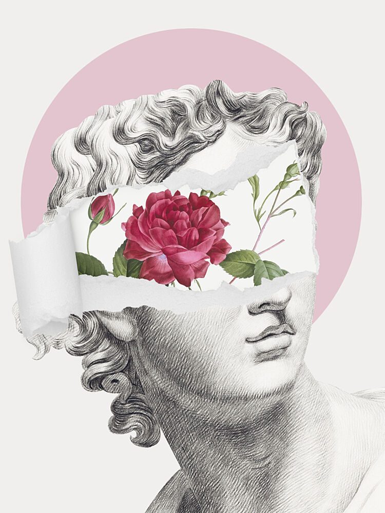 Surreal Classical Rose art print by Marja van den Hurk for $57.95 CAD