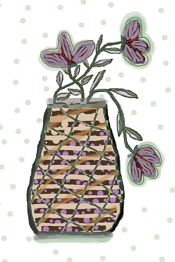 Charming Floral Vase art print by Christina Sillen for $57.95 CAD