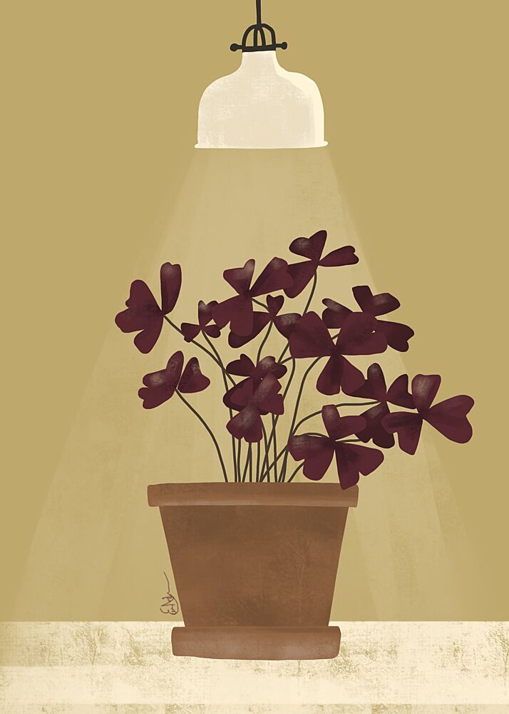 Crimson Clover Glow art print by Elsa Natterdal for $57.95 CAD