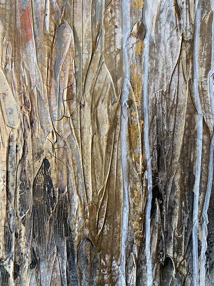 Gilded Metallic Texture art print by Gabriela Aleksandra Szuba for $57.95 CAD