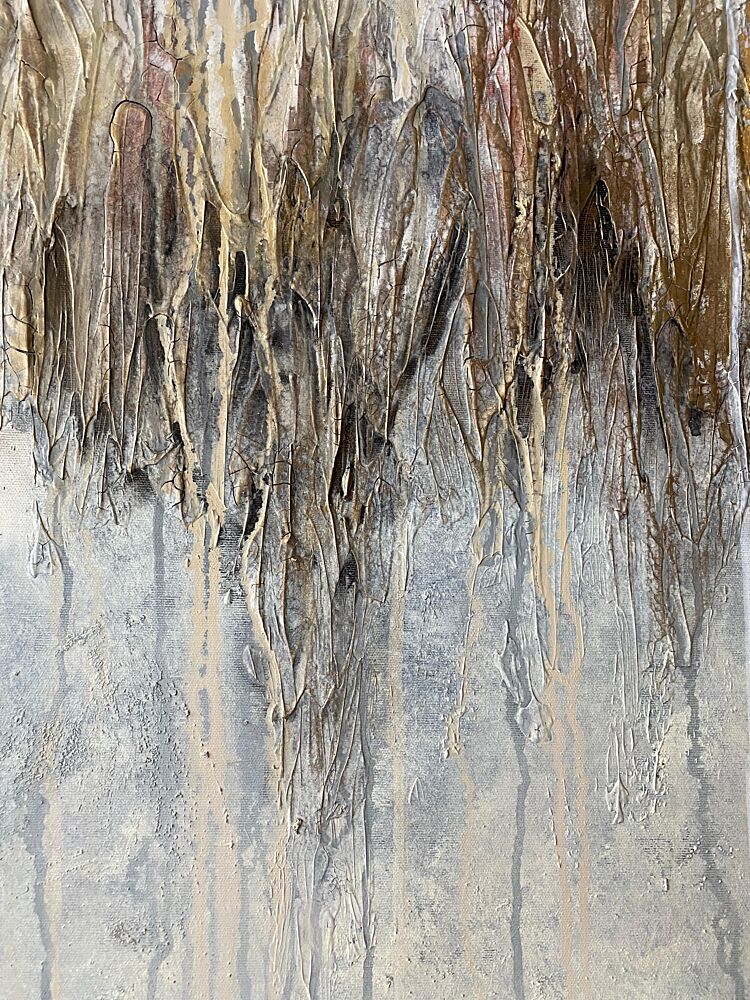 Earthy Metallic Flow art print by Gabriela Aleksandra Szuba for $57.95 CAD