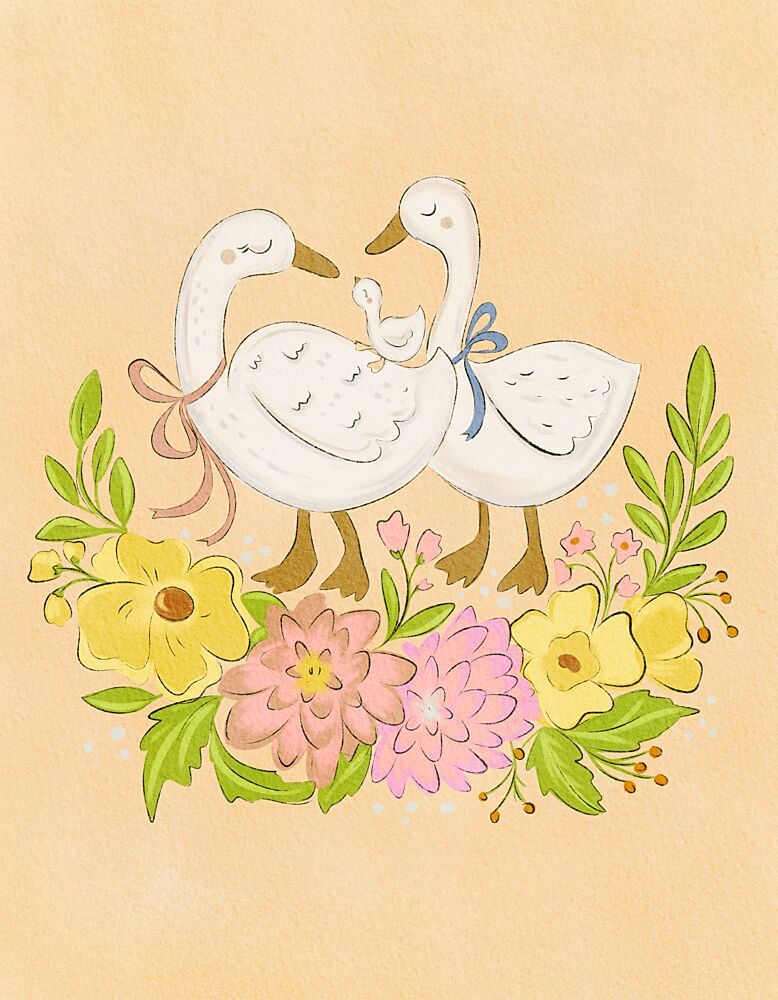 Sweet Goose Family Bloom art print by Nikita Jariwala for $57.95 CAD