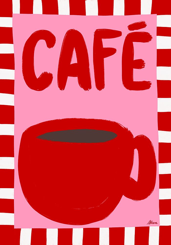 Cafe art print by Athene Fritsch for $57.95 CAD